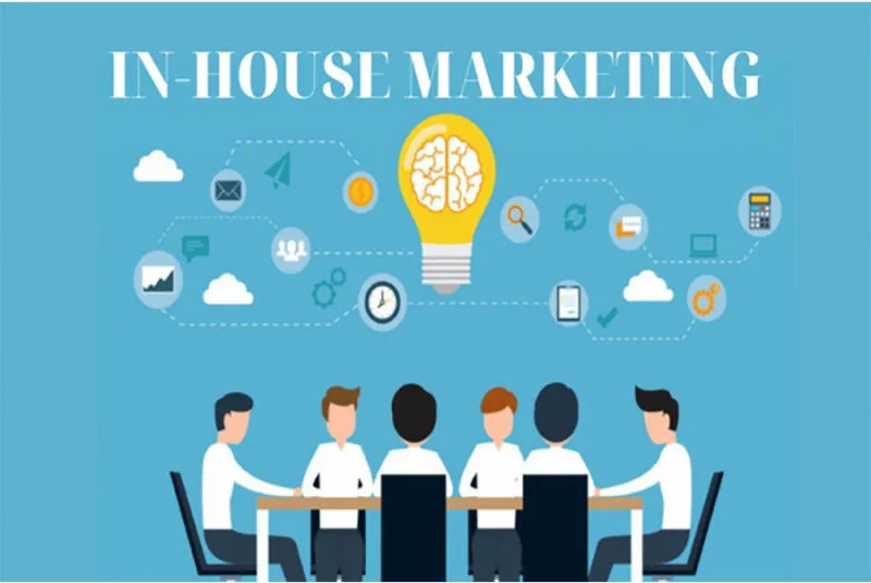 Marketing In-House là mô hình doanh nghiệp tự xây dựng và vận hành bộ phận marketing nội bộ
